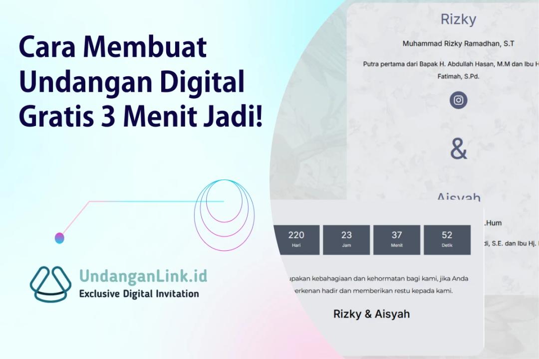 Cara Membuat Undangan Digital Gratis 3 Menit Jadi!