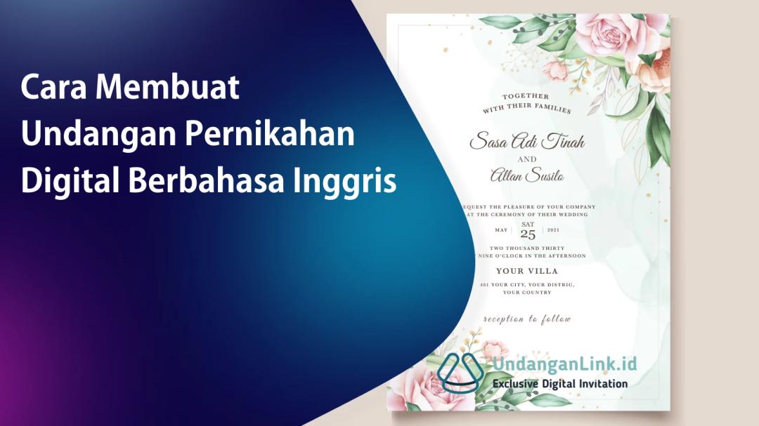 Cara Membuat Undangan Pernikahan Digital Berbahasa Inggris