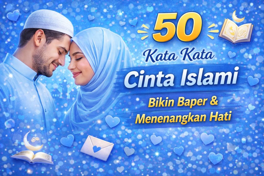 50 Kata Kata Cinta Islami Bikin Baper & Menenangkan Hati